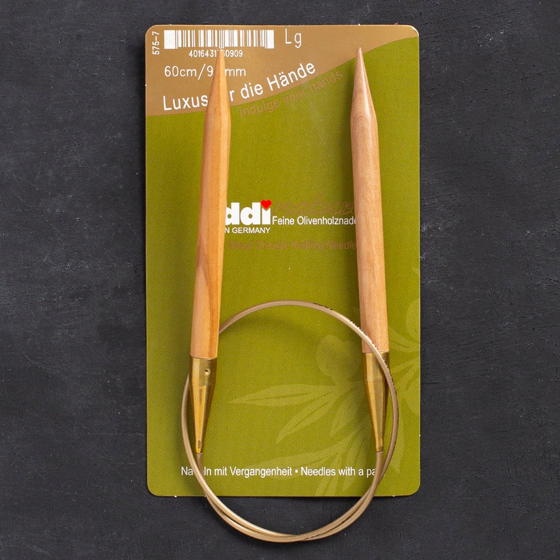 Addi Olive Wood 9mm 60cm Circular Knitting Needles – 575-7