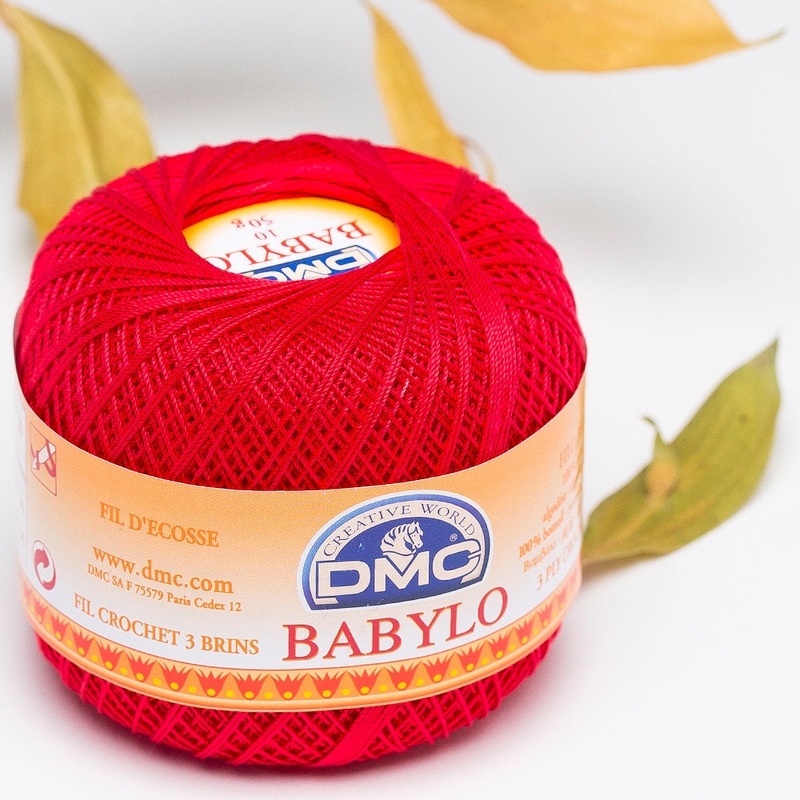 DMC Babylo 50gr Cotton Crochet Thread No:10, Red – 475