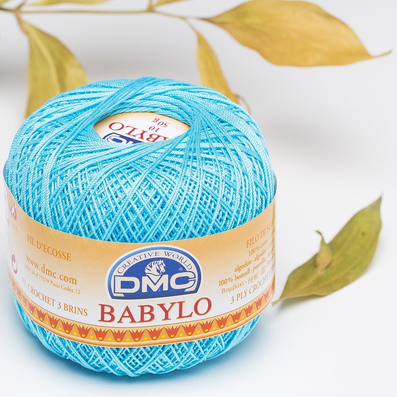 DMC Babylo 50gr Cotton Crochet Thread No:10, Turqoise – 3846