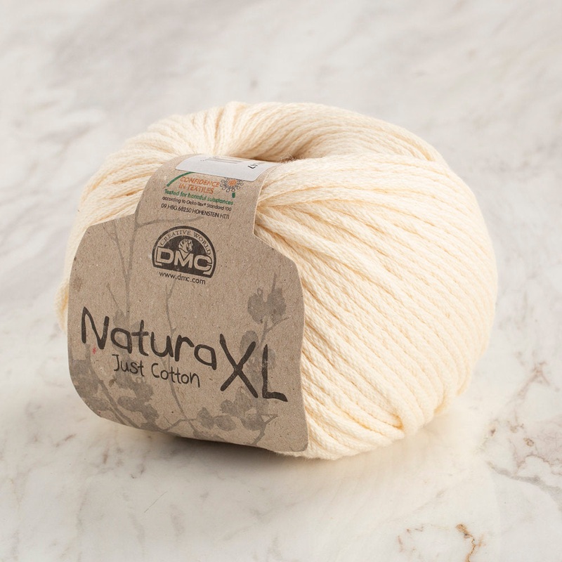 DMC Natura Just Cotton XL Yarn, Cream – 3