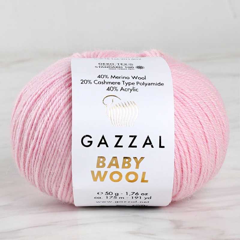 Gazzal Baby Wool Baby Yarn, Pink – 836