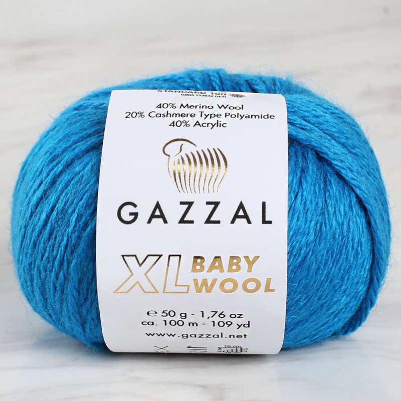 Gazzal Baby Wool XL Baby Yarn, Blue – 822XL