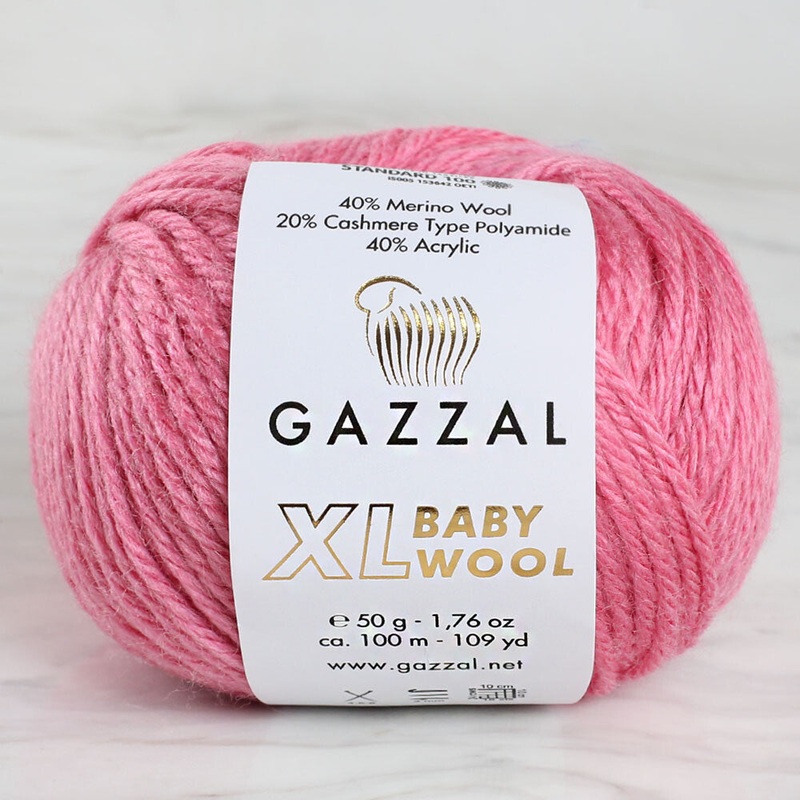 Gazzal Baby Wool XL Baby Yarn, Pink – 831XL