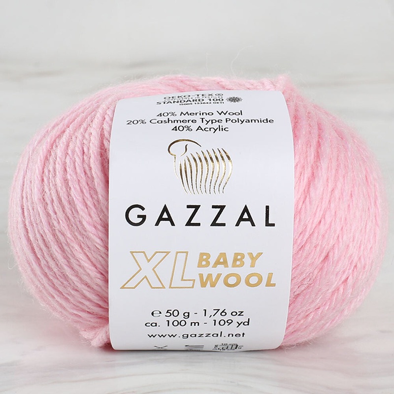 Gazzal Baby Wool XL Baby Yarn, Pink – 836XL