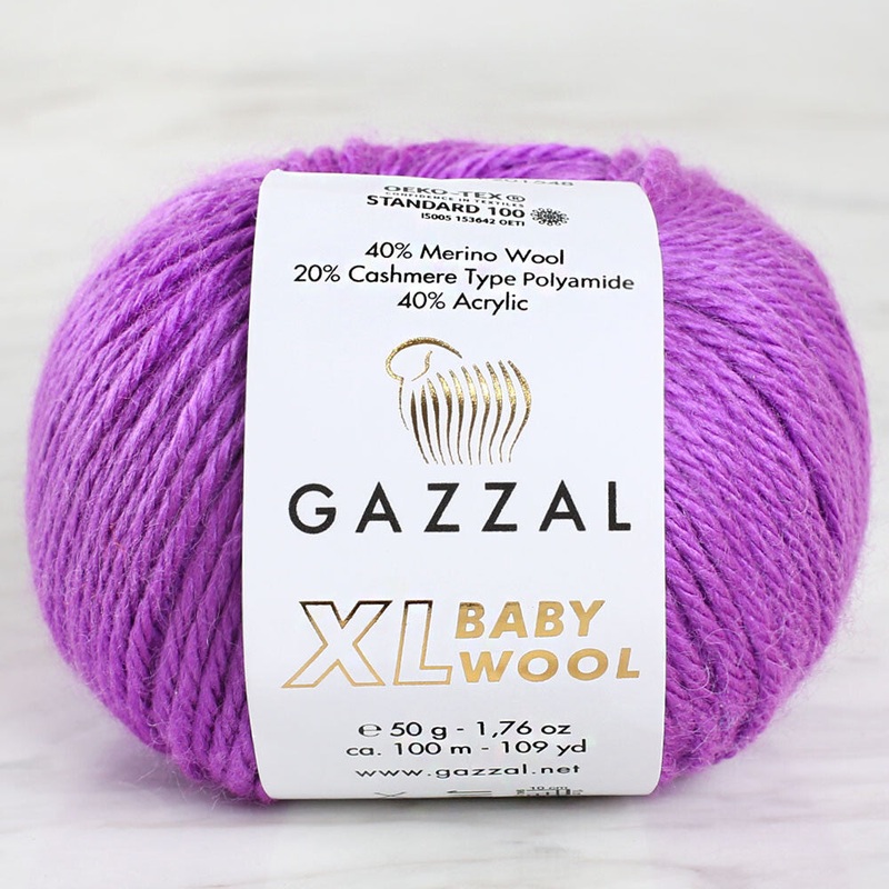 Gazzal Baby Wool XL Baby Yarn, Purple – 815XL