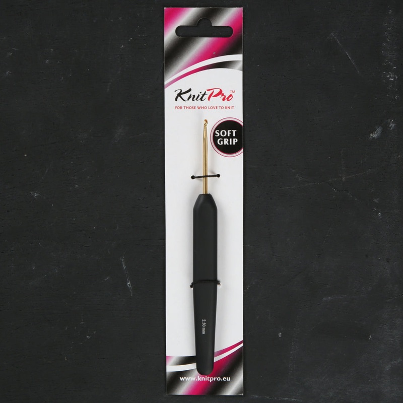 KnitPro Aluminum Gold 2,5mm Crochet Hook, Black – 30802