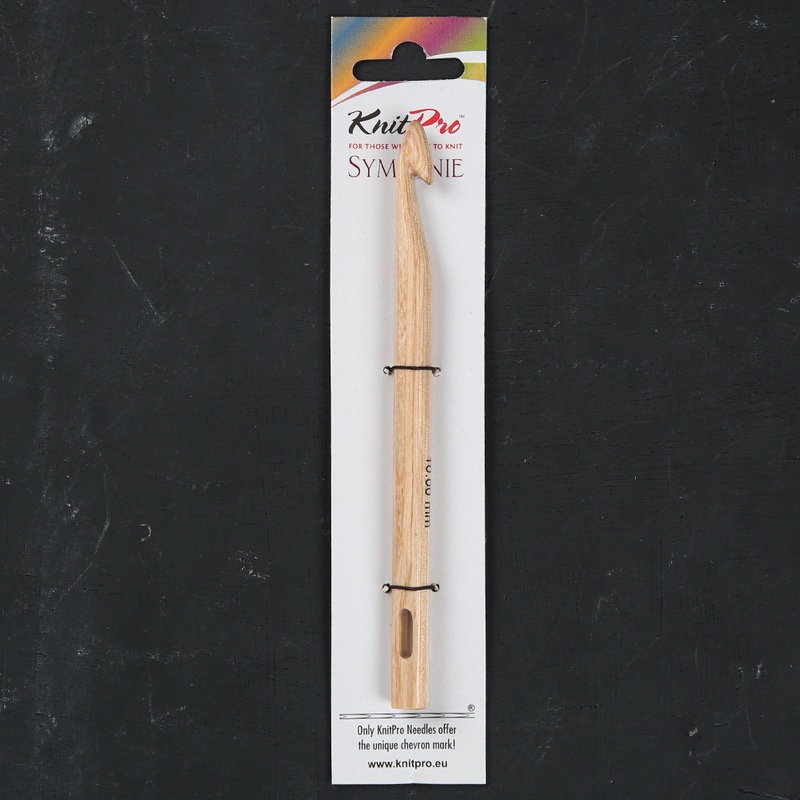 KnitPro Symfonie Natural Wood 10mm Knooking Hook – 23514