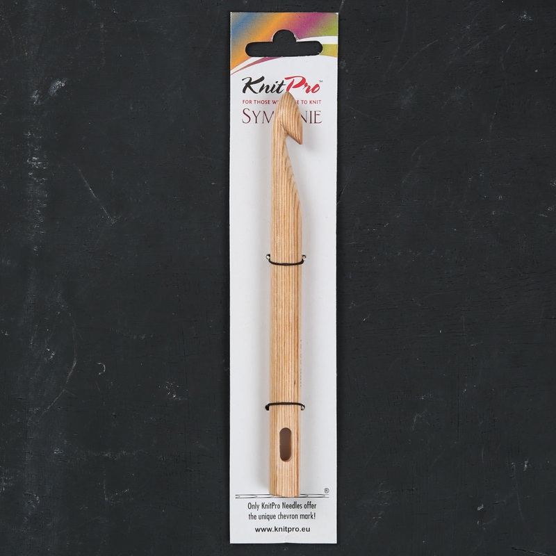 KnitPro Symfonie Natural Wood 12mm Knooking Hook – 23515