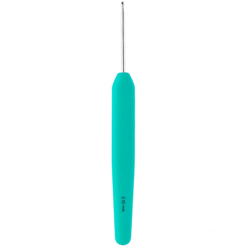 KnitPro Waves 2.5mm Green Soft Handle Crochet Hook – 30903