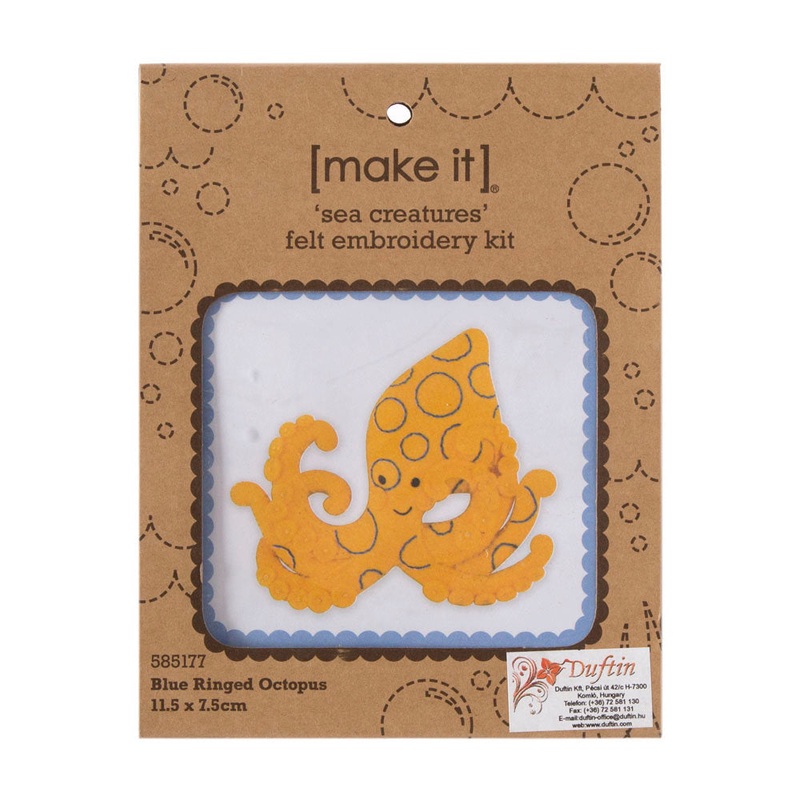 Make it 11.5×7.5 cm Felt Kit, Octopus – 585177