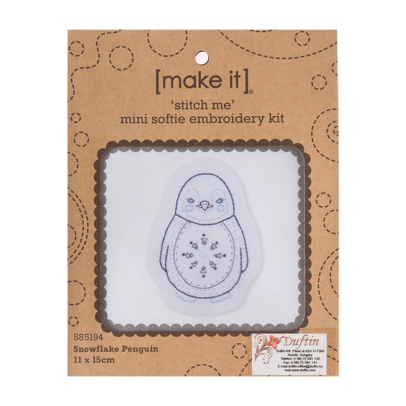 Make it 11×15 cm Embroidery Kit, Penguin – 585194