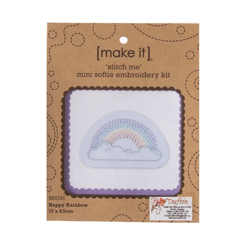 Make it 15×9.5 cm Embroidery Kit, Rainbow – 585191