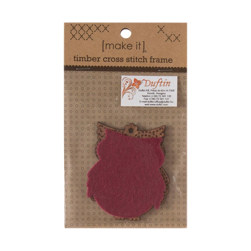 Make it 5.5×6.5 cm Owl Shaped Wooden Cross Stitch Kit – 585168B