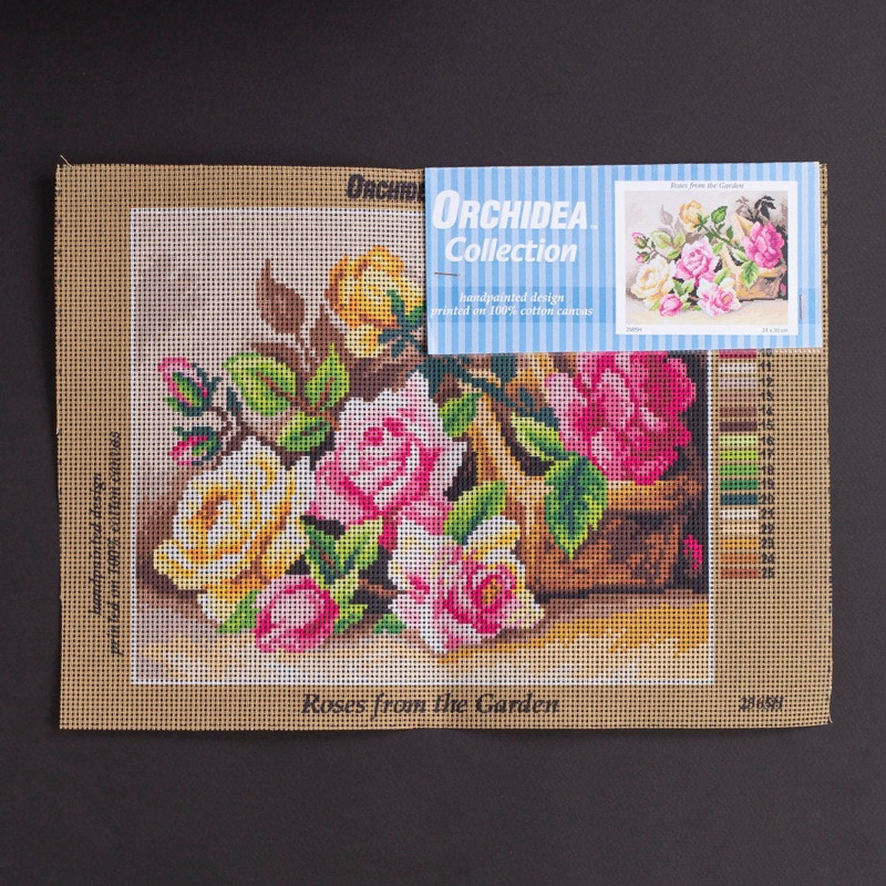 Orchidea 24x30cm Printed Gobelin, Roses from the Garden – 2565H