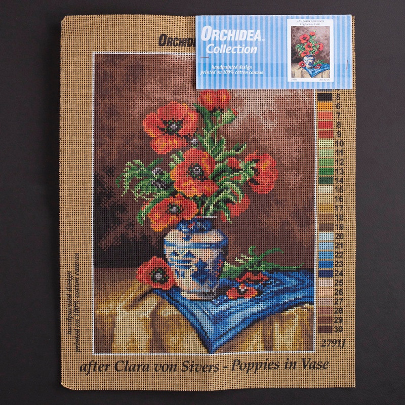 Orchidea 30x40cm Printed Gobelin, Clara von Sivers – Poppies in Vase – 2791J