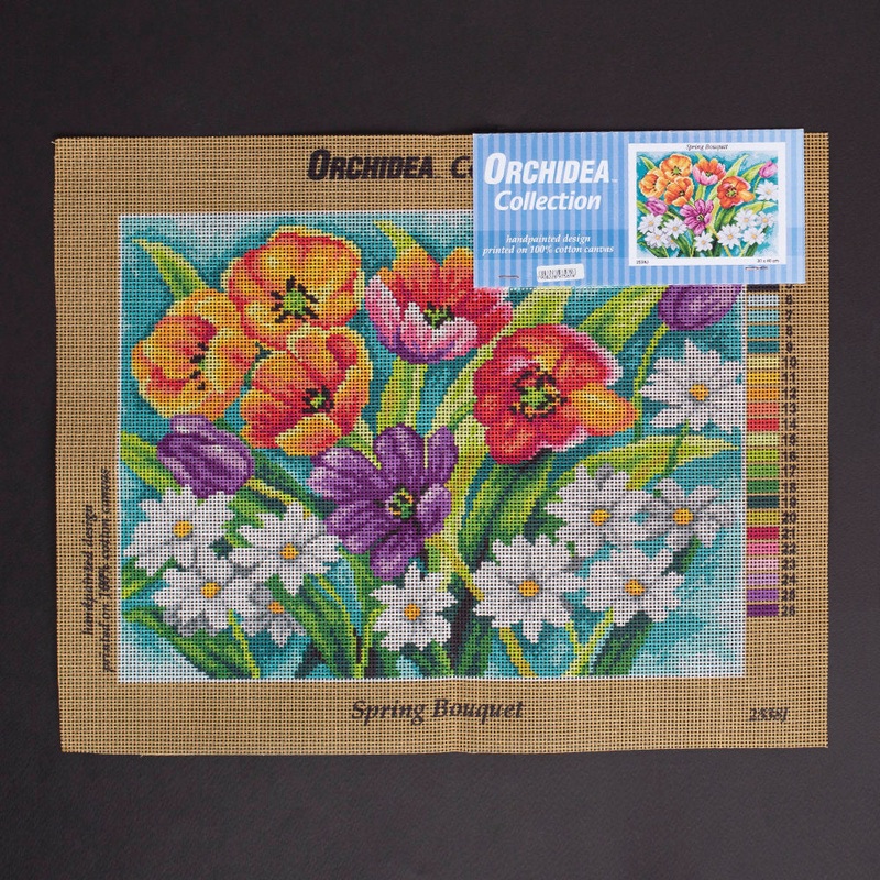 Orchidea 30x40cm Printed Gobelin, Spring Bouquet – 2538J