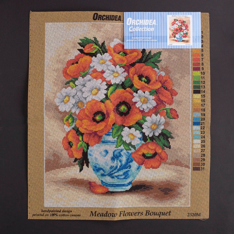 Orchidea 40x50cm Printed Gobelin, Meadow Flowers Bouquet – 2520M