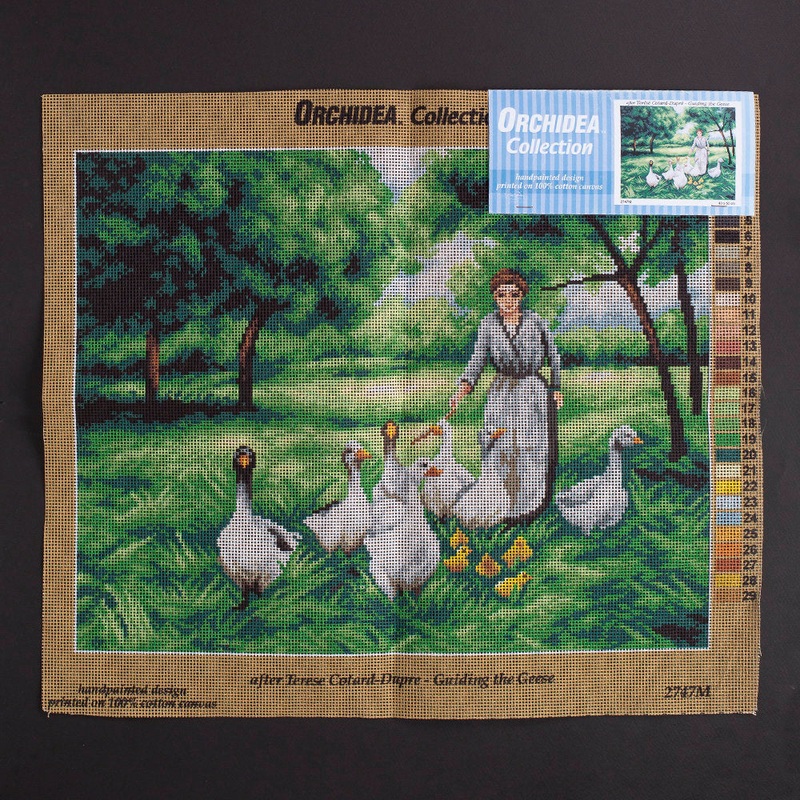Orchidea 40x50cm Printed Gobelin, Therese Franoise Cotard-Dupre – Guiding the Geese – 2747M
