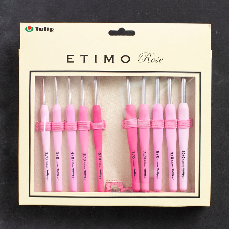 Tulip Etimo Rose Crochet Hook with Soft cushion Set – TER-001e