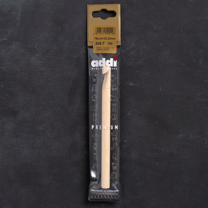 Addi 10mm 15cm Bamboo Crochet Hook – 545-7