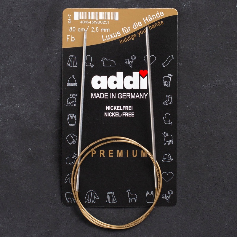 Addi 2.5mm 80cm Circular Knitting Needles – 105-7
