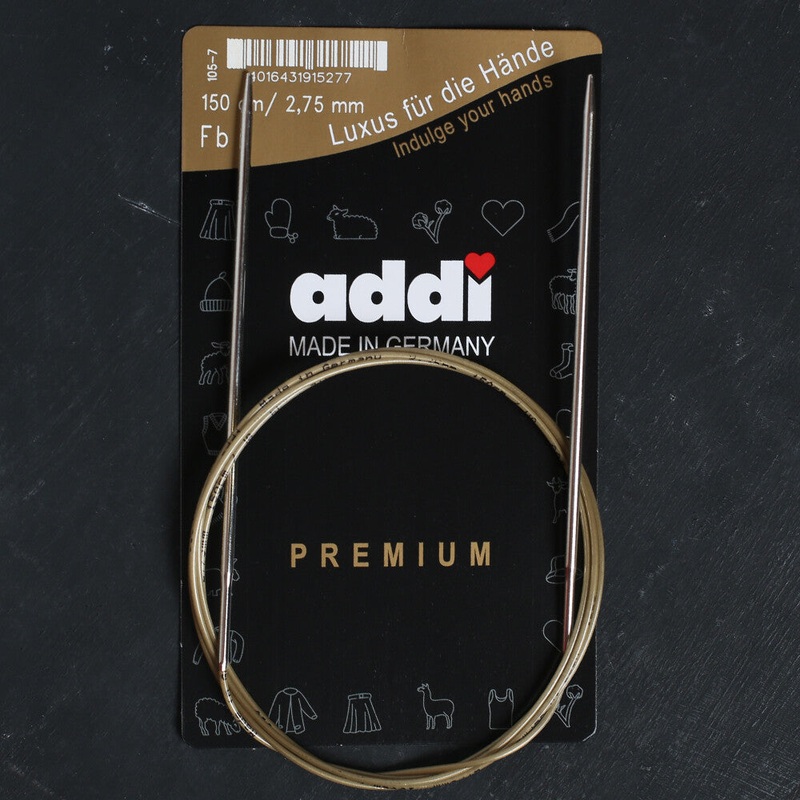 Addi 2.75mm 150cm Circular Knitting Needles – 105-7