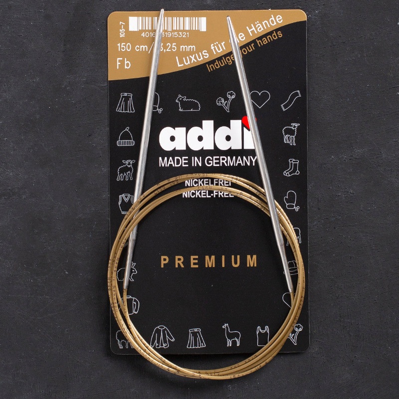 Addi 3.25mm 150cm Circular Knitting Needles – 105-7