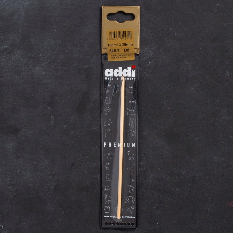 Addi 3.25mm 15cm Bamboo Crochet Hook – 545-7
