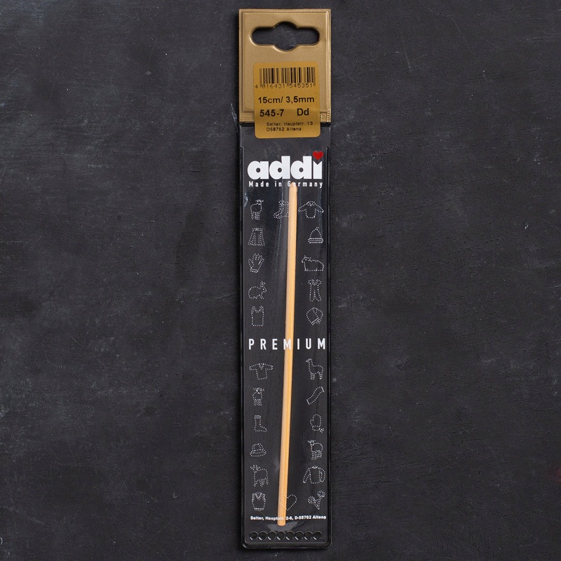 Addi 3.5mm 15cm Bamboo Crochet Hook – 545-7