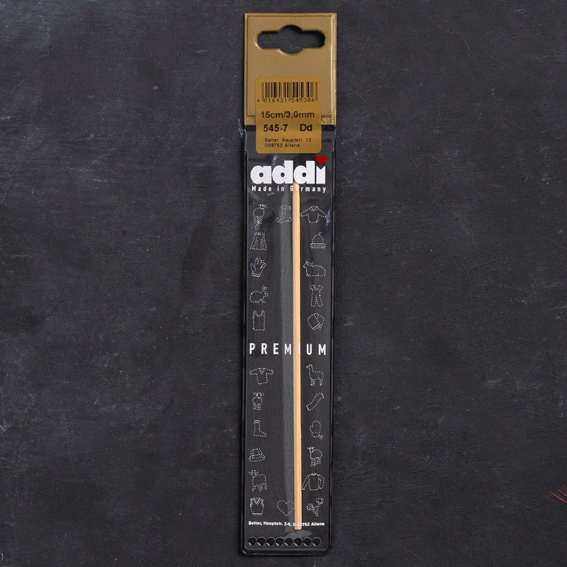 Addi 3mm 15cm Bamboo Crochet Hook – 545-7