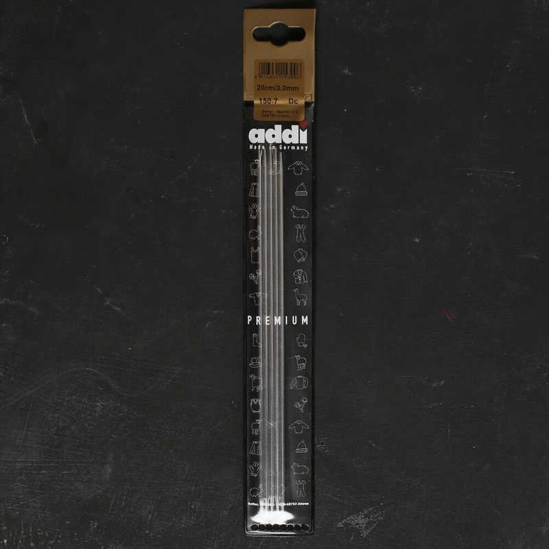 Addi 3mm 20cm Steel Double Pointed Knitting Needle – 150-7