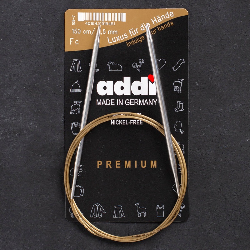 Addi 4.5mm 150cm Circular Knitting Needles – 105-7