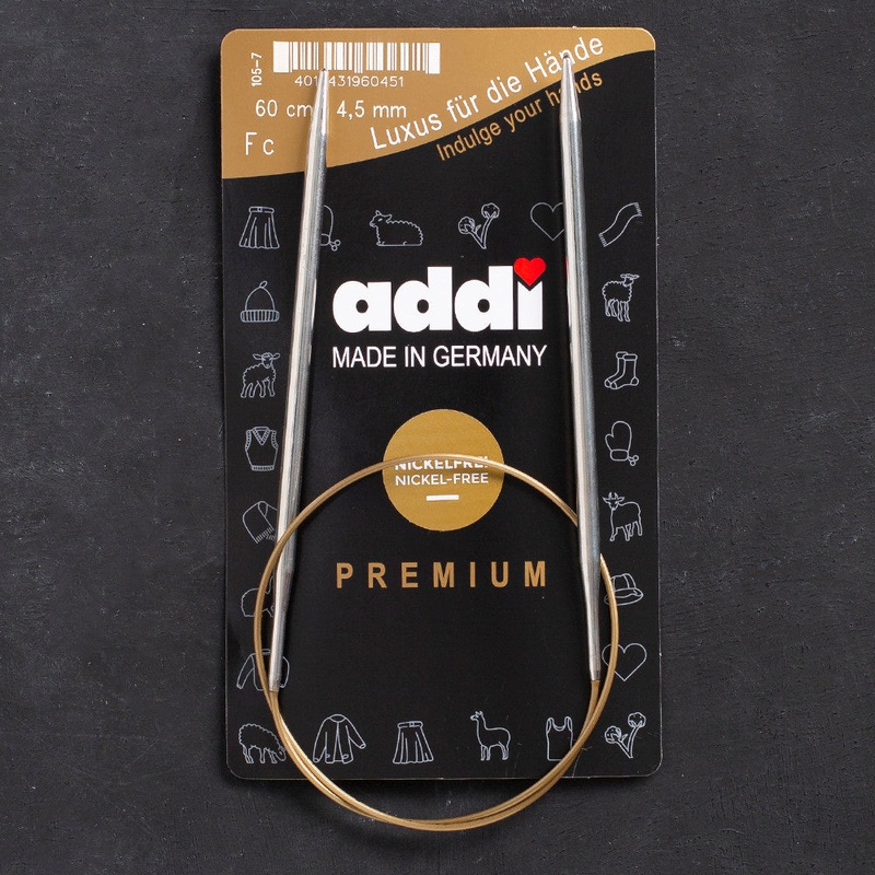 Addi 4.5mm 60cm Circular Knitting Needles – 105-7