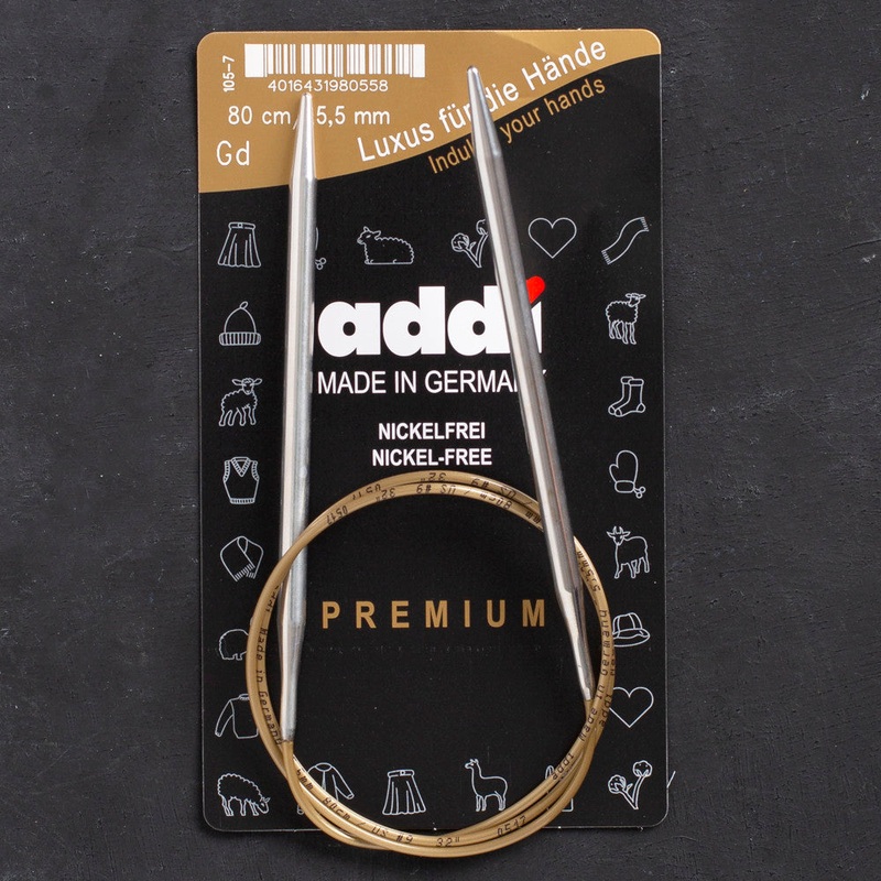 Addi 5.5mm 80cm Circular Knitting Needles – 105-7