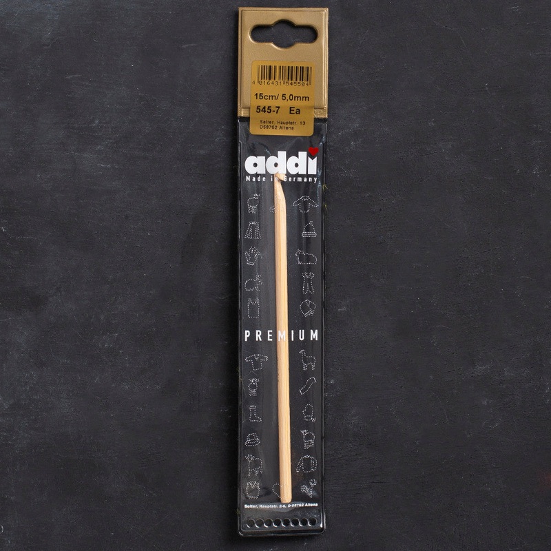 Addi 5mm 15cm Bamboo Crochet Hook – 545-7
