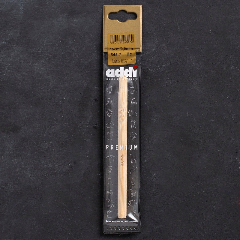 Addi 9mm 15cm Bamboo Crochet Hook – 545-7