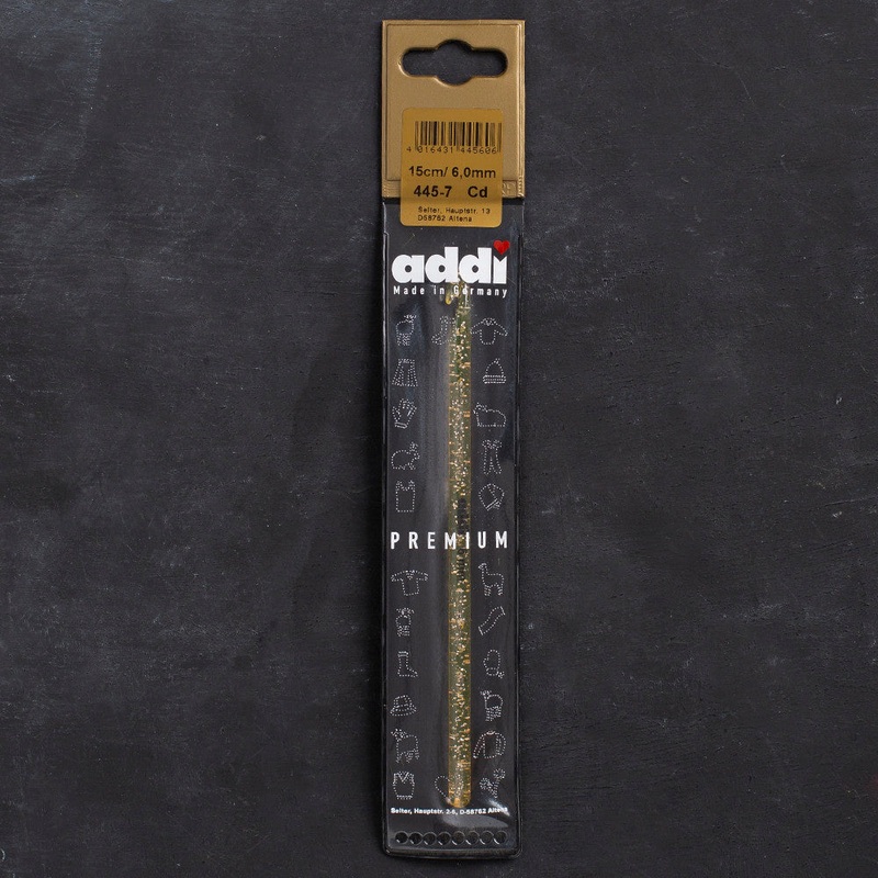 Addi Champagne 6mm 15cm Plastic Crochet Hook – 445-7
