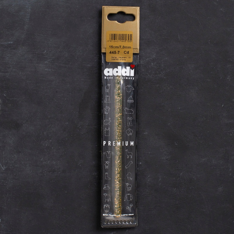 Addi Champagne 7mm 15cm Plastic Crochet Hook – 445-7