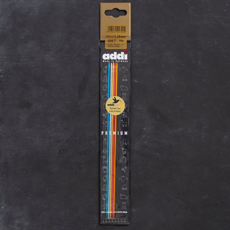 Addi Colibri 2.25mm 20cm Double-pointed Needles – 204-7
