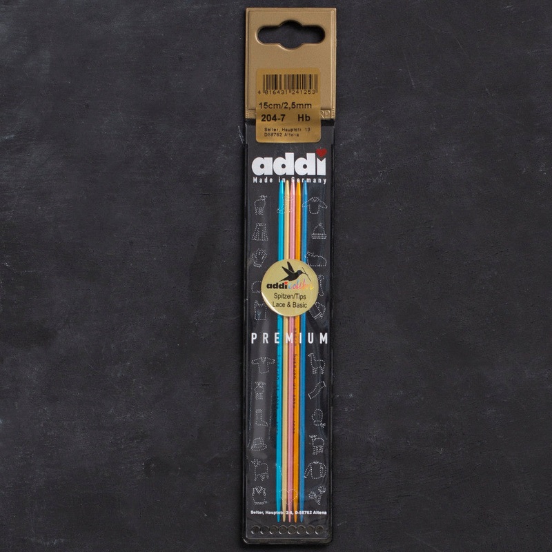 Addi Colibri 2.5mm 15cm Double-pointed Needles – 204-7