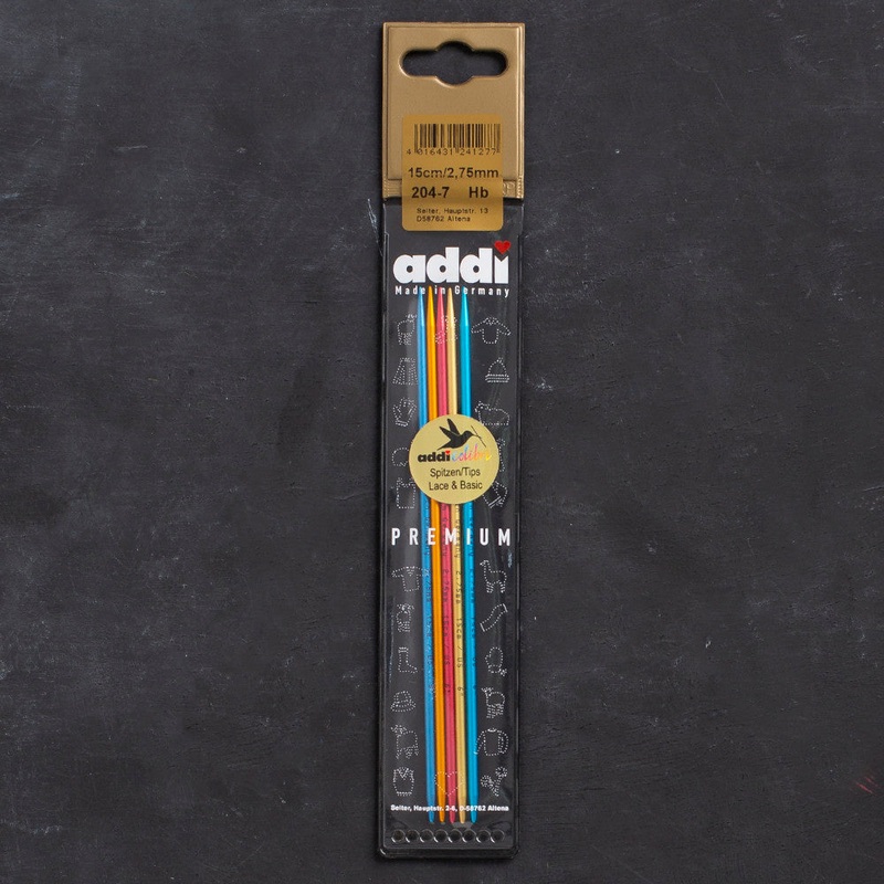 Addi Colibri 2.75mm 15cm Double-pointed Needles – 204-7