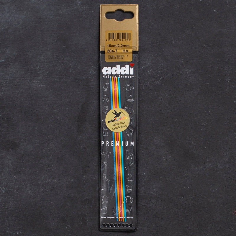 Addi Colibri 2mm 15cm Double-pointed Needles – 204-7
