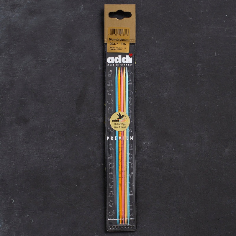 Addi Colibri 3.25mm 20cm Double-pointed Needles – 204-7