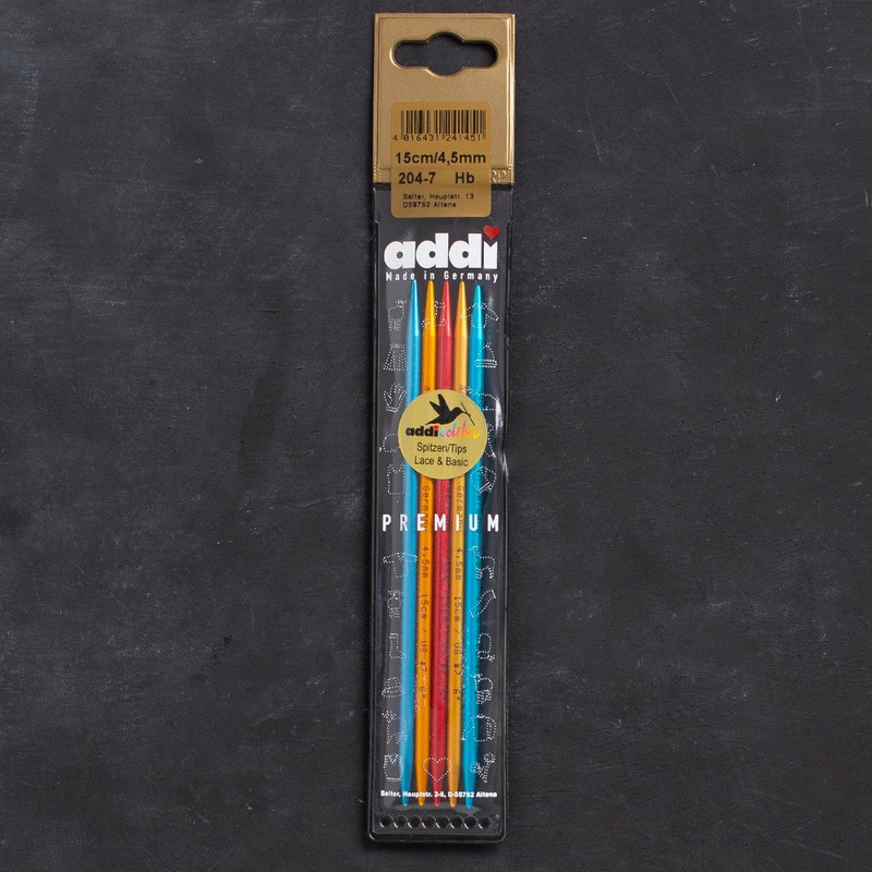 Addi Colibri 4.5mm 15cm Double-pointed Needles – 204-7