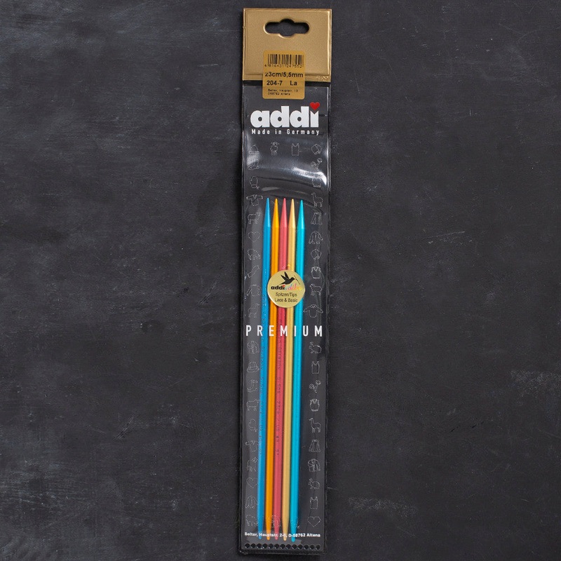 Addi Colibri 5.5mm 23cm Double-pointed Needles – 204-7