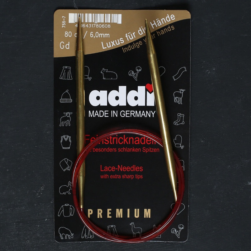 Addi Lace 6mm 80cm Circular Knitting Needles – 755-7