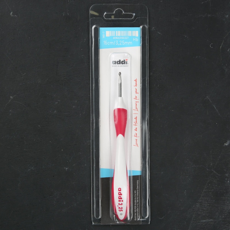 Addi Swing 3.25mm 16cm Crochet Hook with Ergonomic Handle – 140-7