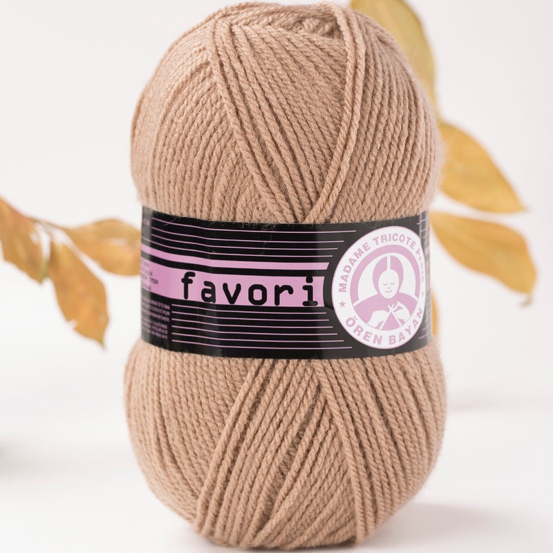 Madame Tricote Paris Favori Knitting Yarn, Beige – 108-1768