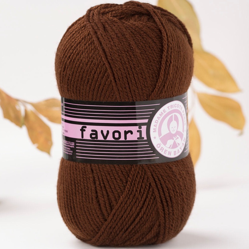Madame Tricote Paris Favori Knitting Yarn, Dark Brown – 83-1768