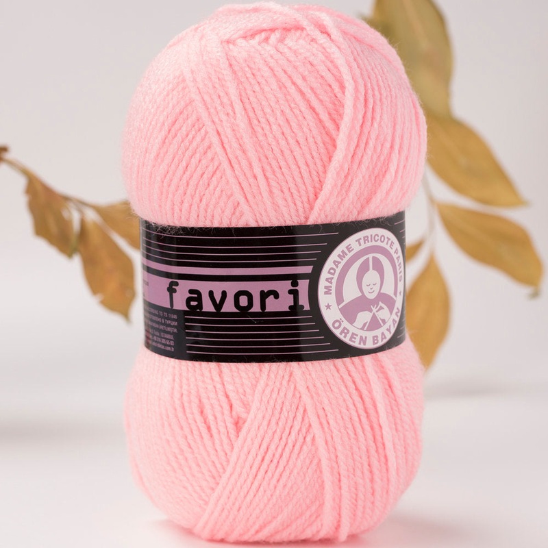Madame Tricote Paris Favori Knitting Yarn, Light Pink – 39-1768